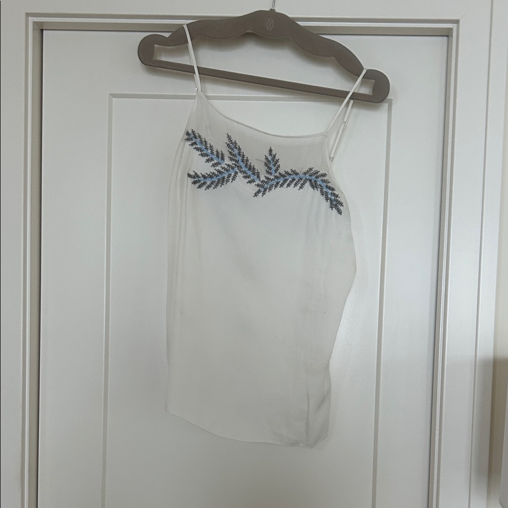 White Embellished Women's Top